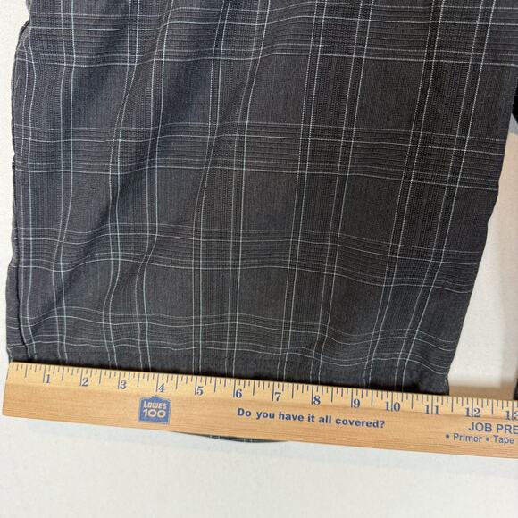 Quiksilver Shorts Men 38 Black Windowpane High-Rise Slash Pocket Classic Zip Fly - Picture 15 of 15